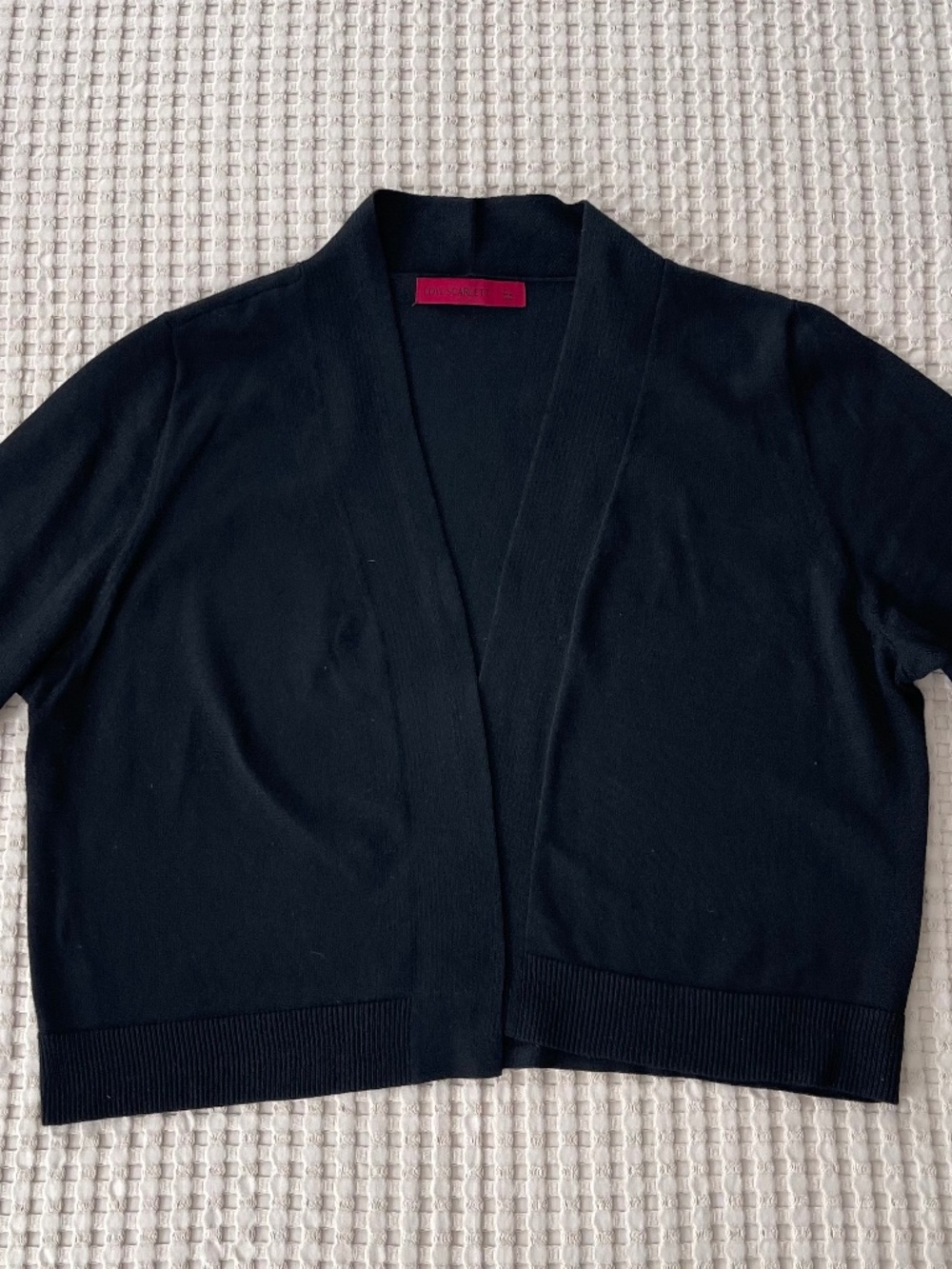 Love Scarlett Black Lightweight Knit Shrug Cardigan Button Cuff XL